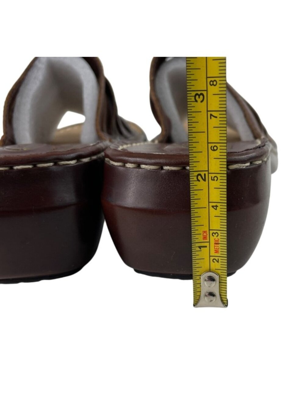 Dr Scholl’s Women’s Shoes Brown Leather Reba II Comfort Sandals Size 8 - Picture 7 of 11